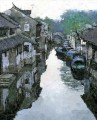 early spring in Zhouzhuang village China scenery